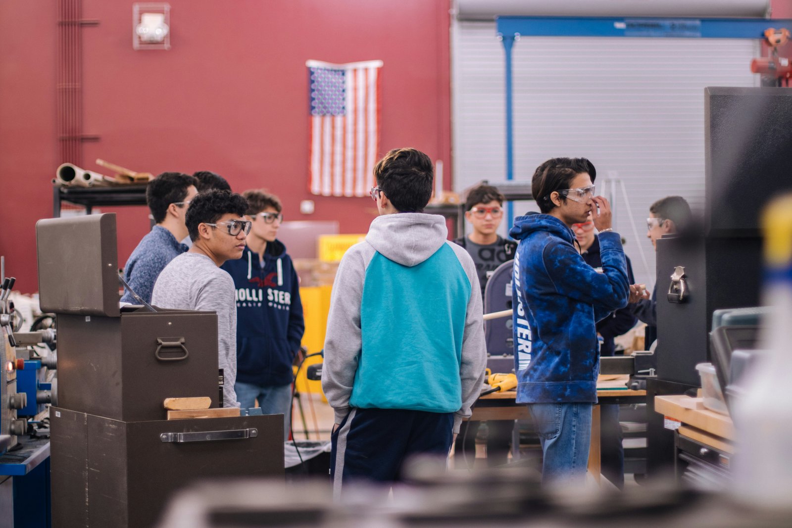 ByteBuddies student team assembling an autonomous robotics project